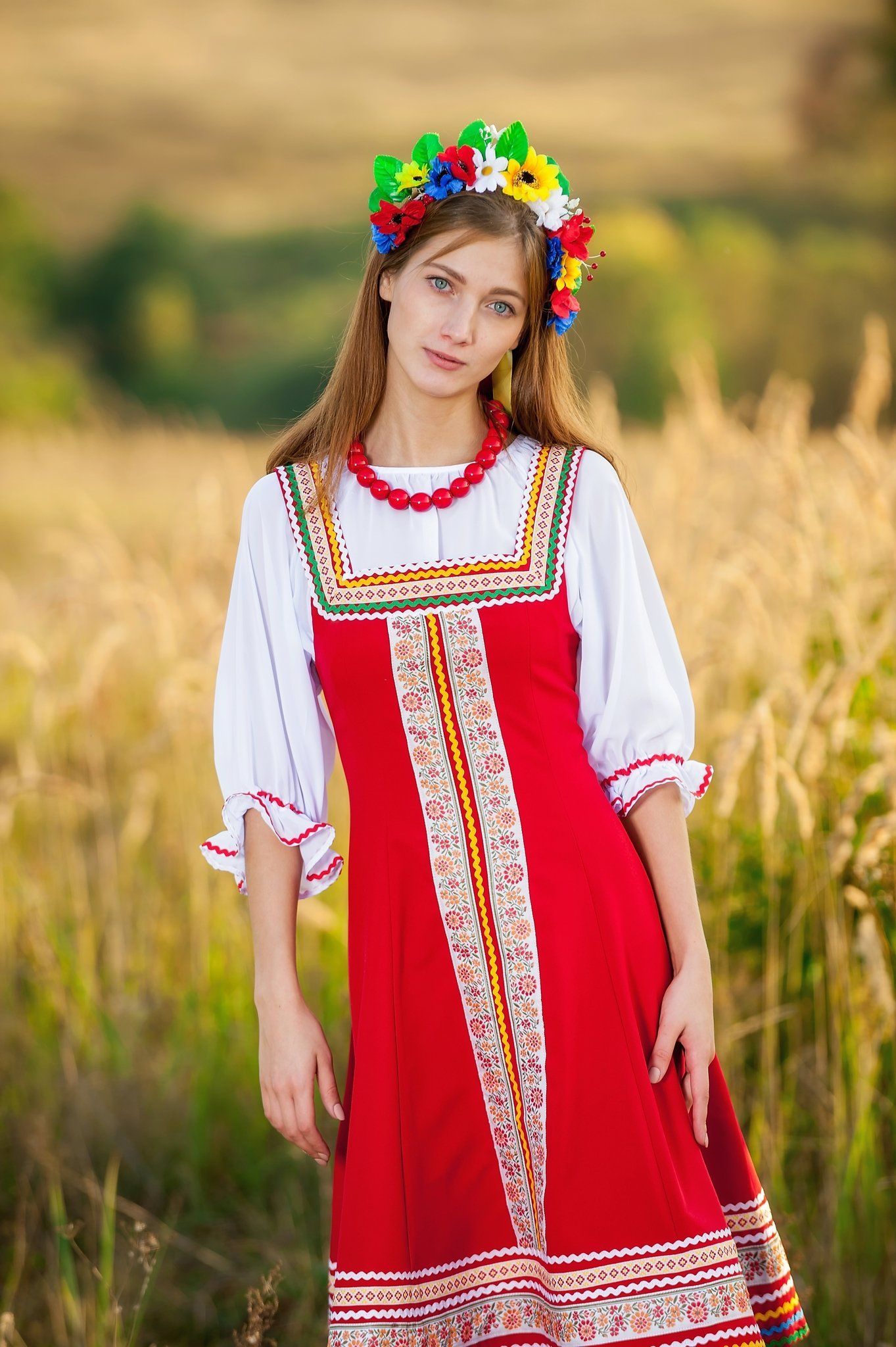 Women in Slavic costumes in Medan — step in, relax, and chat live