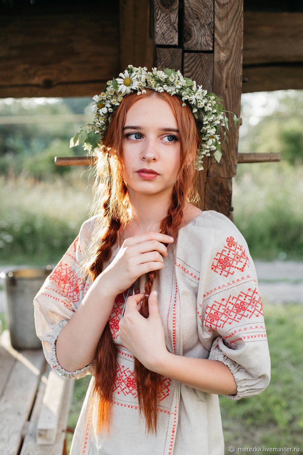 A playful frame from Girls in Slavic costumes — online in Medan